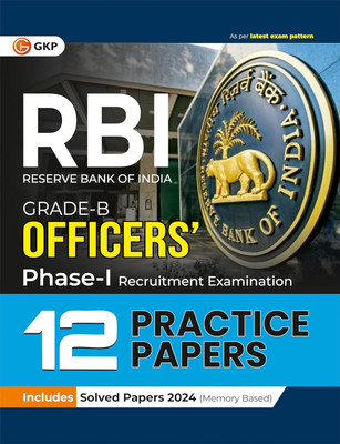 Rbi 2025 - Grade B Officers Ph I - 12 Practice Papers(English, Paperback, unknown)