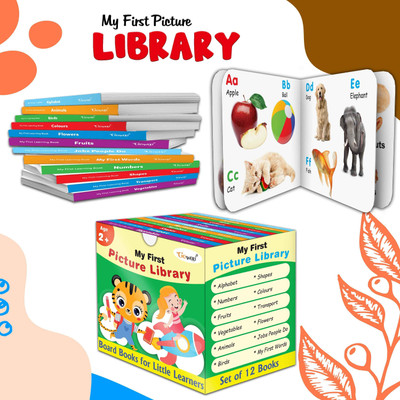 My First Complete Learning Library (Green Edition) : Boxset Of Board Books For Children, Toddler board book set, Early learning book set of 12 books(Board Book, GO WOO)
