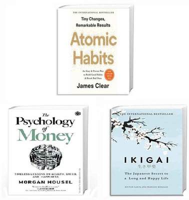 Ikigai, Atomic Habits and Psychology of Money (3 Book Combo)(Paperback, JMD BOOKS)