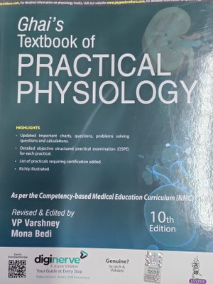 Ghai's Textbook of Practical Physiology(English, Paperback, Varshney VP)