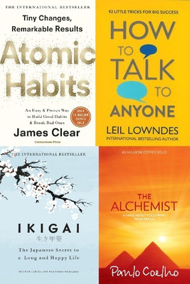 Ikigai + The Alchemist + Atomic Habits + How To Talk To Anyone - Combo Of 4 Books(Paperback, Paulo Coelho, Leil Lowndes, Hector Garcia)