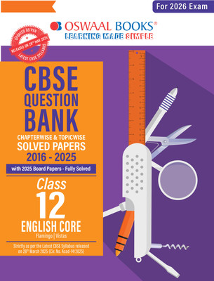CBSE Question Bank SOLVED PAPERS Class 12 English Core For 2026 Exam(Paperback, Oswaal Editorial Board)