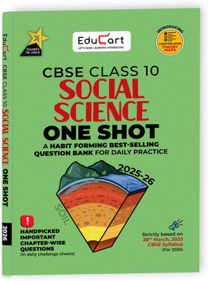 Educart One-shot Social Science CBSE Class 10 Question Bank 2025-26 on new Syllabus 2026 (Strictly for Boards Exam)(Paperback, Educart)