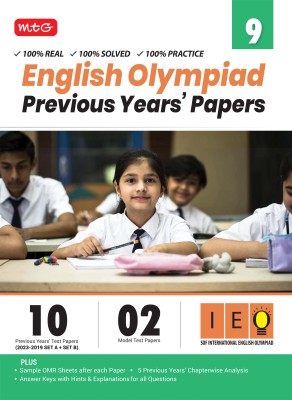 MTG IEO Class-9 Olympiad 10 Previous Years Papers (2023-2019 Set A & B) English with Mock Test Papers - Sample OMR Sheet with Chapterwise Analysis | SOF Olympiad Books For 2024-25 Exam(Paperback, MTG Editorial Board)