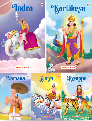 Mythology (Set of 5 Books) - Surya, Karthikeya, Etc(English, Paperback, unknown)