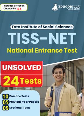TISS-NET Exam Preparation Book  - 2024 | 24 Unsolved Tests (10 Practice Tests, 9 Sectional Tests and 5 Previous Year Papers with Free Access to Online Tests(English, Paperback, Edugorilla Prep Experts)