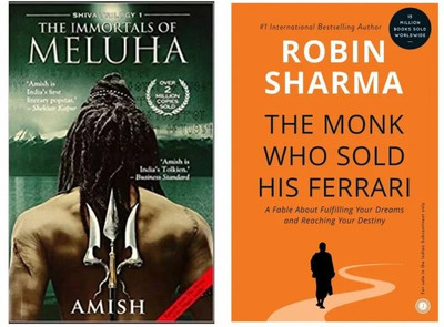 The Immortals Of Meluha and The monk who sold his Ferrari (2 Book Combo)(Paperback, Amish Tripathi)