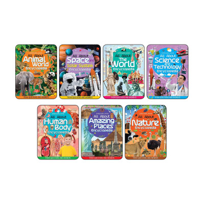 Children Encyclopedia Books Pack for Age 5 - 15 Years- All About Trivia Questions and Answers | Animals World, Space and Solar System, The World, Science and Technology, Human Body, Amazing Places, Nature(English, Paperback, Chawla Anuj)