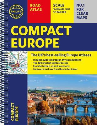 Philip's Compact Atlas Europe(English, Spiral bound, Philip's Maps)