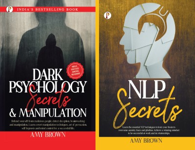 NLP Secrets + Dark Psychology Secrets and Manipulation combo set of 2 Books(Paperback, Brown Amy)