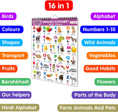 My First All in One Spiral Chart English-Hindi : Collection of Early L(English, Hardcover, unknown)