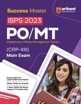 Arihant Success Master IBPS 2023 PO/MT Probationary Officer/Management Trainee (CRP-XIII) Main Exam Guide 2023(Paperback, Arihant Experts)