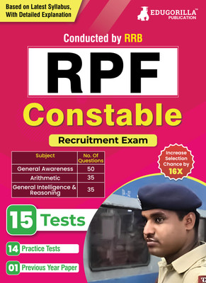 RPF Constable Recruitment Exam  - 2024 (English Edition) | Railway Protection Force | 14 Practice Tests and 1 Previous Year Paper (1800 Solved MCQs) with Free Access to Online Tests(English, Paperback, Edugorilla Prep Experts)