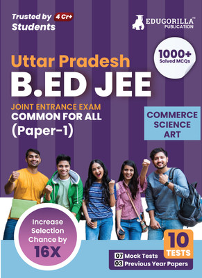 UP B.Ed Joint Entrance Exam (Paper 1)  - 2024 (English Edition) - 7 Mock Tests and 3 Previous Year Papers (1500 Solved Questions) with Free Access to Online Tests(English, Paperback, Edugorilla Prep Experts)