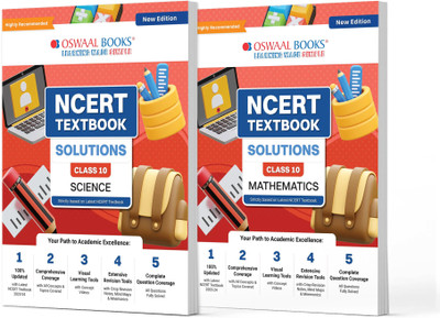 Oswaal NCERT Textbook Solution Class 10 Science & Mathematics | Set of 2 Books | For Latest Exam(Product Bundle, Oswaal Editorial Board)