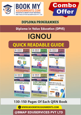 IGNOU BEDS1 BEDS2 BEDS3 BEDS4 BEDS5 BEDS6 Quick Readable Notes Book For Ignou Student-80 GSM Paper- DPVE In English-Our books use 80 GSM A4 paper for clear, sharp prints.(Paperback, BMA Publication)