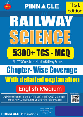 Railway Science 5300+ TCS MCQ Chapter-Wise with detailed explanation english medium(Paperback, Pinnacle Publications)