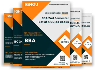 BBA 2nd Semester IGNOU Study Material Combo (Set of 4 IGNOU Guide Books including BCOC 131, BCOC 133, ECO 7 & BRL 113) with Latest Solved PYQs & Chapter-Wise Questions - Get the PDF of this book at Rs. 99, WhatsApp us at +919354637830, or visit our website shrichakradhar.com.(Staple Bound, Shri Cha BBA 2nd Semester IGNOU Study Material Combo (Set of 4 IGNOU Guide Books including BCOC 131, BCOC 133, ECO 7 & BRL 113) with Latest Solved PYQs & Chapter-Wise Questions - Get the PDF of this book at Rs. 99, WhatsApp us at +919354637830, or visit our website shrichakradhar.com.(Staple Bound, Shri Cha
