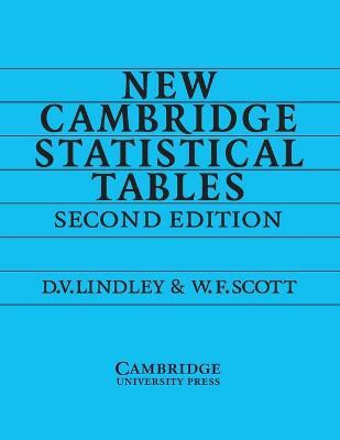 New Cambridge Statistical Tables(English, Paperback, Lindley D. V.)
