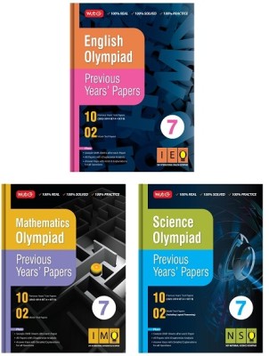 MTG Olympiad Previous Years Papers with Mock Test Papers Class 7 - SOF IMO, NSO, IEO Olympiad Books For 2023-24 Exam (Set of 3 Books) | Sample OMR Sheet with Chapterwise Analysis(Paperback, MTG Editorial Board)