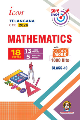 ICON TELANGANA. E.M. 10th Class Science Combo (Mathematics +Physics + Biology +Social Studies), 2026  - ICON Telangana 10th Class Science Combo 2026 (Maths + Physics + Biology + Social Studies) | English Medium(SR Publications, SR Publications)