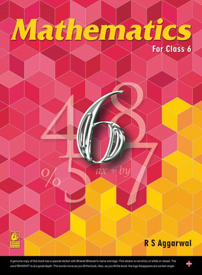 R S Aggarwal : Mathematics for Class 6 | CBSE BOARD | 2023-2024 Examination Unknown Binding(R S Aggarwal : Math, R S Aggarwal : Math)