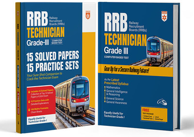 Arihant RRB Technician Grade III 2025 | Computer Based Test (CBT) Preparation Book Set | 15 Solved Papers + 15 Practice Sets | Complete Study Guide with Mathematics, General Science, General Awareness & Reasoning | Railway Recruitment Board Exam | English Medium(Paperback, Sanjeev Dixit , Sushil Sin