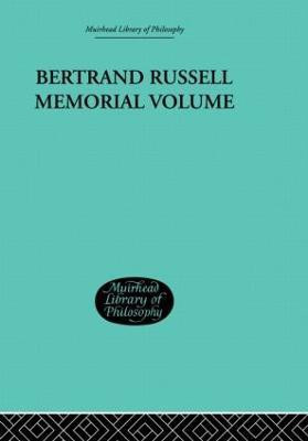 Bertrand Russell Memorial Volume(English, Paperback, Roberts George W)