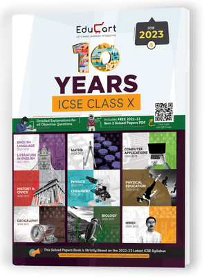 Educart ICSE 10 Years Solved Papers Book for Class 10(Paperback, Educart)
