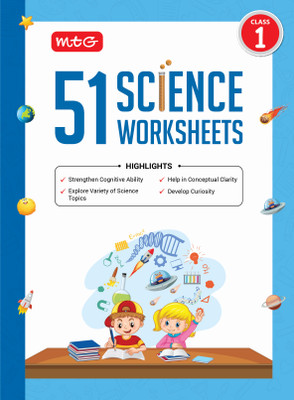 MTG 51 Science Worksheets Class 1 � Science Workbook to Help in Conceptual Clarity | Strengthen Cognitive Ability | Develop Curiosity (Based on CBSE/NCERT)(English, Hardcover, MTG Editorial Board)