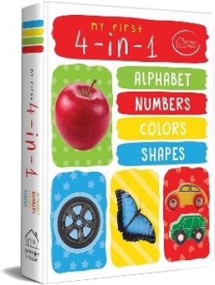 My First 4 in 1 Alphabet Numbers Colours Shapes  - By Miss & Chief(English, Hardcover, Wonder House Books)