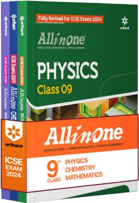 Arihant All In One Class 9th Physics, Chemistry, Mathematics for ICSE Exam�2024 (Set of 3 Books) First Edition(Paperback, Mansi Garg, Jitendra Kumar, Pooja Yadav)