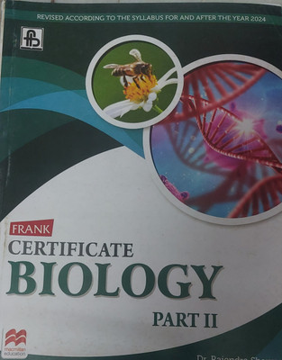 Frank certificate biology part 2(Paperback, Dr.rajendra Sharma)
