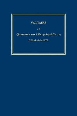 Complete Works of Voltaire 40(French, Hardcover, Voltaire)
