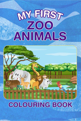 My First Zoo Animals Colouring Book(English, Paperback, Shalini Sridhar)