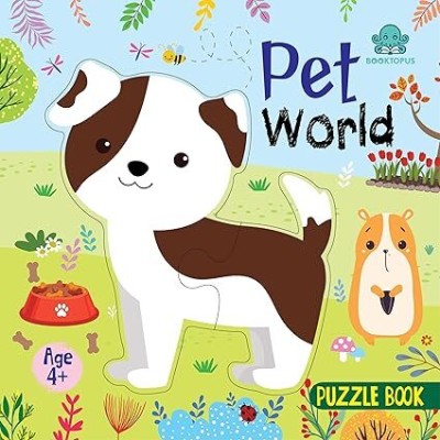 Booktopus Square Puzzle Board Book - Pet World Learning Puzzle with Easy Grip Pieces - Educational Toys for Kids 4+ Years - Motor Skills De(English, Paperback, unknown)