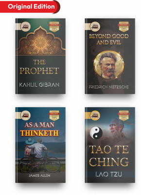 Bookey Influential Classics- A Collection Of 4 Most Influential Books, This Books Set Include As A Man Thinketh, Tao Te Ching, Beyond Good And Evil, The Prophet.(Paperback, James Allen, Lao Tzu, Friedrich Nietzsche, Kahlil Gibran)