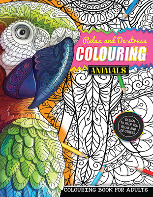 Colouring Animals (Colouring book For Adults)(Paperback, Team Kavi Studios)