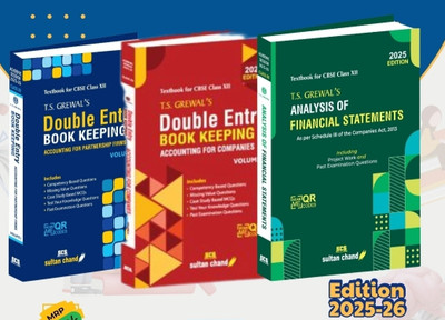 Double entry Accounts Ts Grewal for class 12th Three book set(Paperback, Ts Grewal ji)