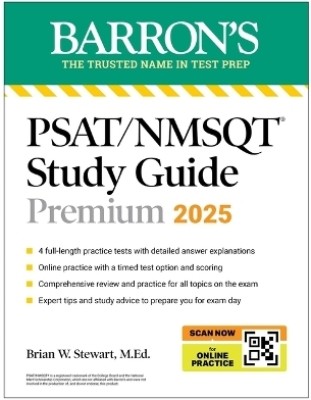 PSAT/NMSQT Premium Study Guide: 2025: 2 Practice Tests + Comprehensive Review + 200 Online Drills(English, Paperback, Stewart Brian W. M.Ed.)