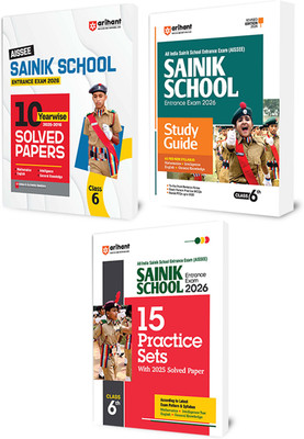Arihant AISSEE Sainik School Class 6 Entrance Exam 2026 | Revised Study Guide with 10 Yearwise Solved Papers (2025–2016) & 15 Practice Sets Including 2025 Solved Paper(Paperback, Pradeep Srivastava , Sanjeev Dixit, Sushil Singh, Arihant Expert Team)