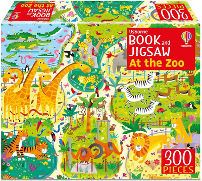 Usborne Book and Jigsaw At the Zoo(Paperback, Kirsteen Robson)