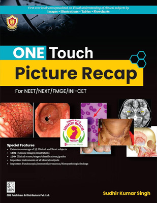 ONE TOUCH PICTURE RECAP for NEET/NEXT/FMGE/INI-CET (PB -2024)(Paperback, Dr Sudhir Kumar Singh)