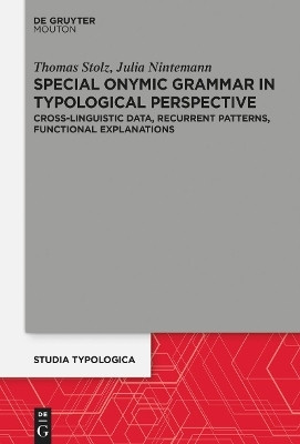 Special Onymic Grammar in Typological Perspective(English, Electronic book text, Stolz Thomas)