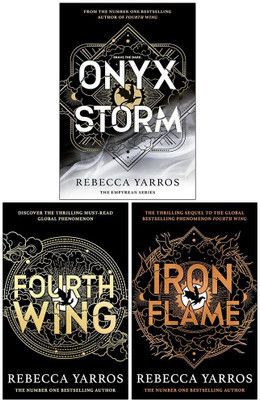 The Empyrean Series Collection 3 Books Set By Rebecca Yarros (Fourth Wing, Iron Flame & Onyx Storm)(Paperback, Rebecca Yarros)