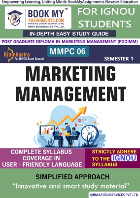 IGNOU MMPC 006 Marketing Management Study Guide (In Depth Guide) for Ignou Student(Paperback, BMA Publication)