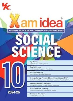 Xam Idea Social Science Class 10 Book | CBSE Board | Chapterwise Question Bank | Based On Revised CBSE Syllabus | NCERT Questions Included | 2024-25 Exam(Paperback, vk)