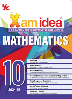 Xam idea Mathematics Class 10 Book | CBSE Board | Chapterwise Question Bank | Based on Revised CBSE Syllabus | NCERT Questions Included | 2024-25 Exam(English, Paperback, unknown)