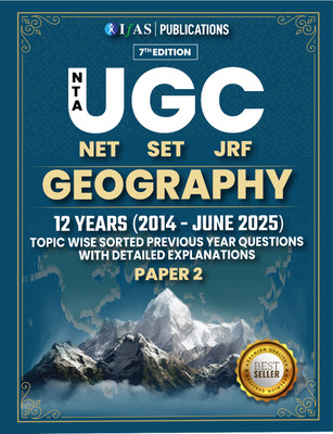 UGC NET Geography  - 2025 (2014 to July 2025) with Detailed Solutions (Unit Wise Sorted) | Bestselling PYQ Book for NTA-UGC NET/JRF and SET Geography Exams in India | Two Brothers Publications(Paperback, IFAS Publications)