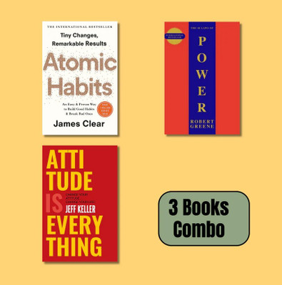 Atomic Habit+ 48 Laws Of Power + Attitude Is Everything (2 Book Combo)(Paperback, JMD BOOKS)